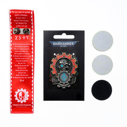 God of All Machines Pendant | Mechanical Theocracy Seal Badge | Cyber Relic Inspired Jewelry