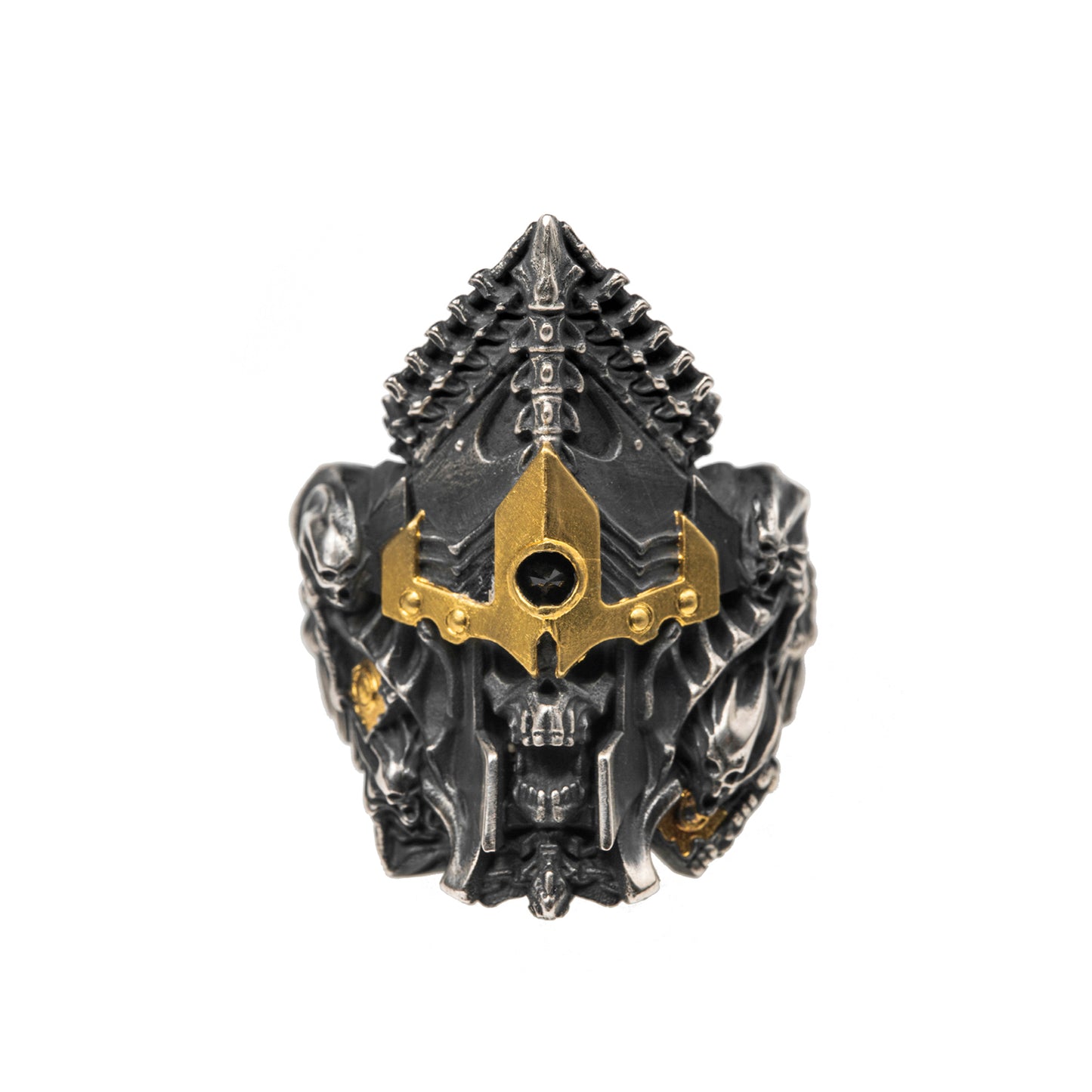 Supreme Bone Ring of Endless Death | Dark Fantasy Silver Ring | Gothic Jewelry for Undead Fans