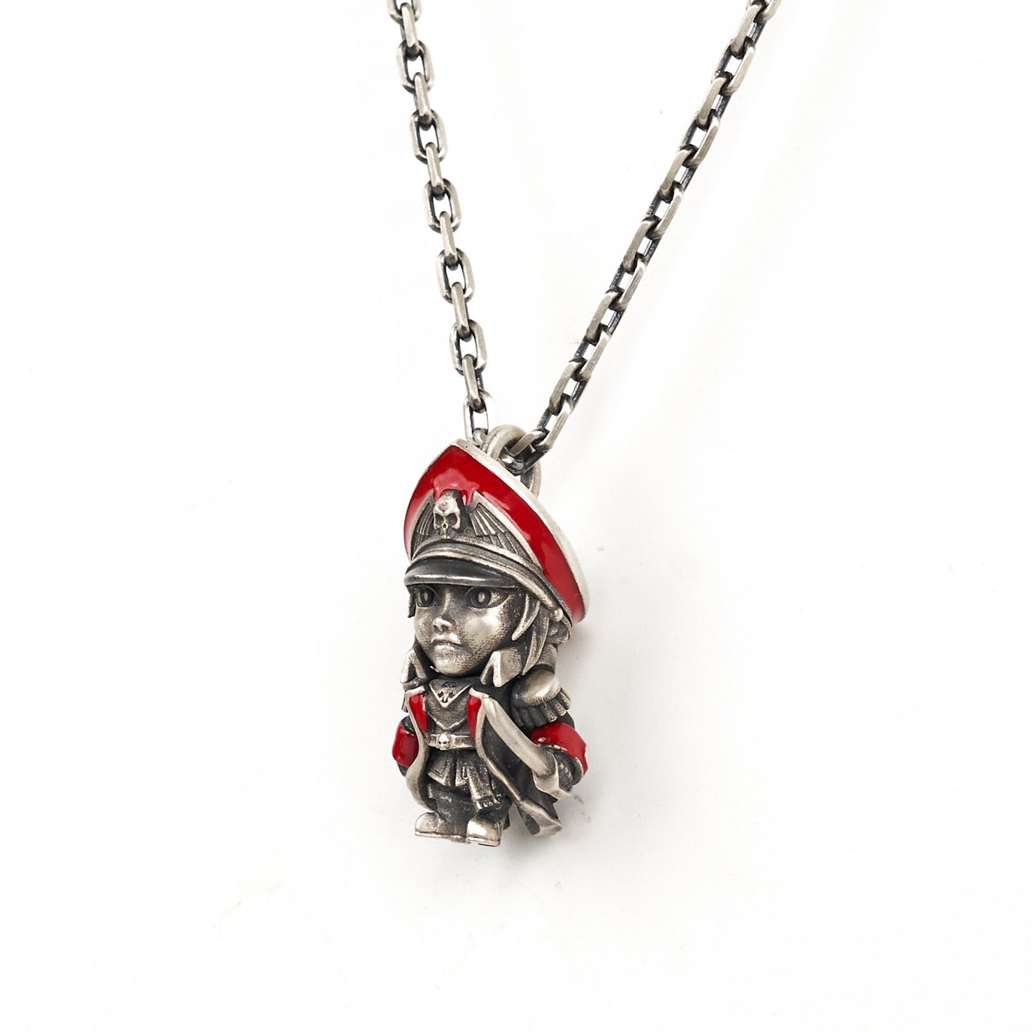 Commissar-Inspired Couple Necklace – Warhammer Fan Gift Pendant Set | Grimdark Jewelry by Starforged