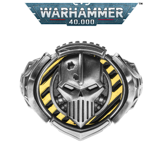 Iron Warriors Signet Ring – Sigil of Perturabo Tribute | Warhammer-Inspired Jewelry by Starforged