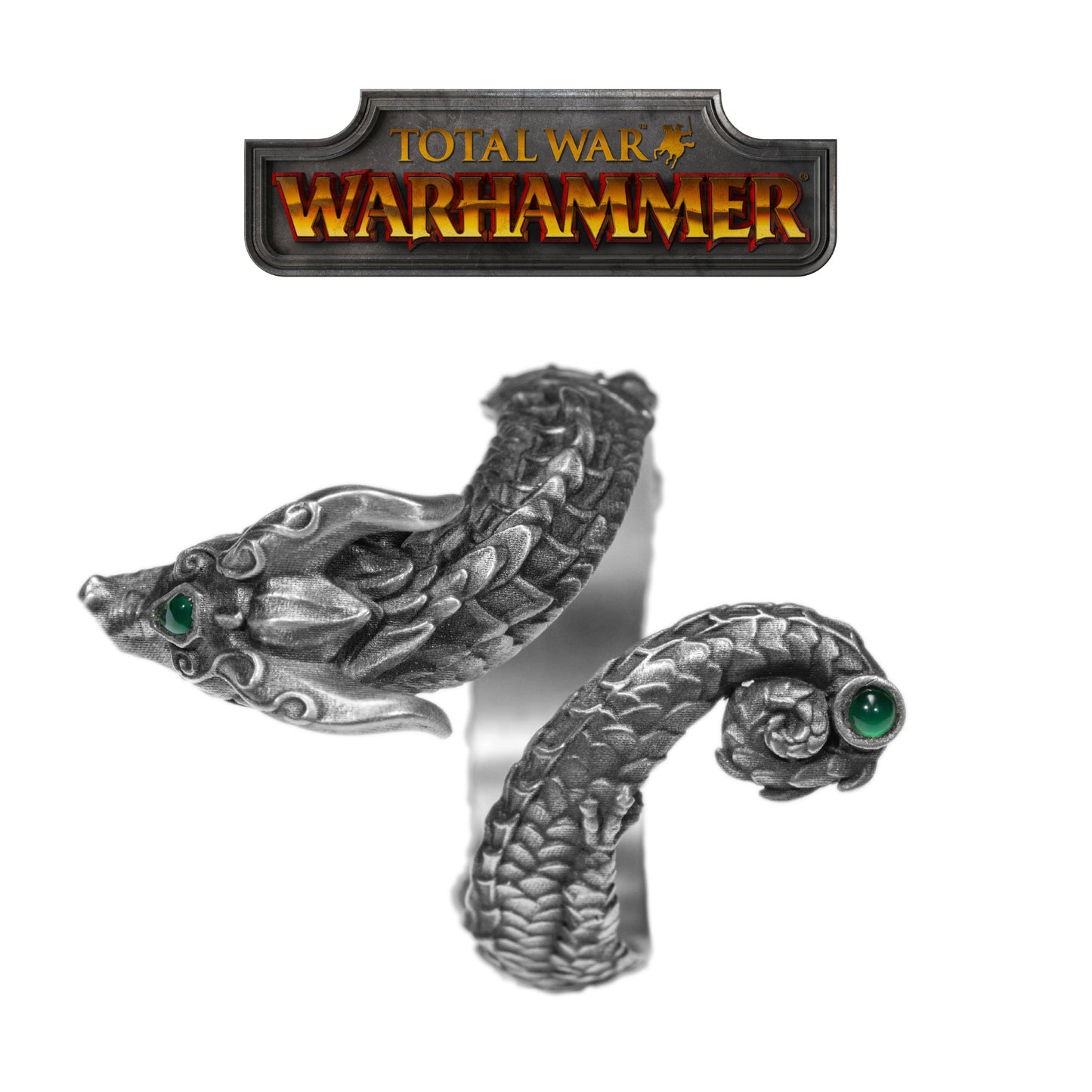 Warhammer Total War Peripheral Aurora Celestial Dragon Ring Mythical Shadow Zhaoming 925 Silver