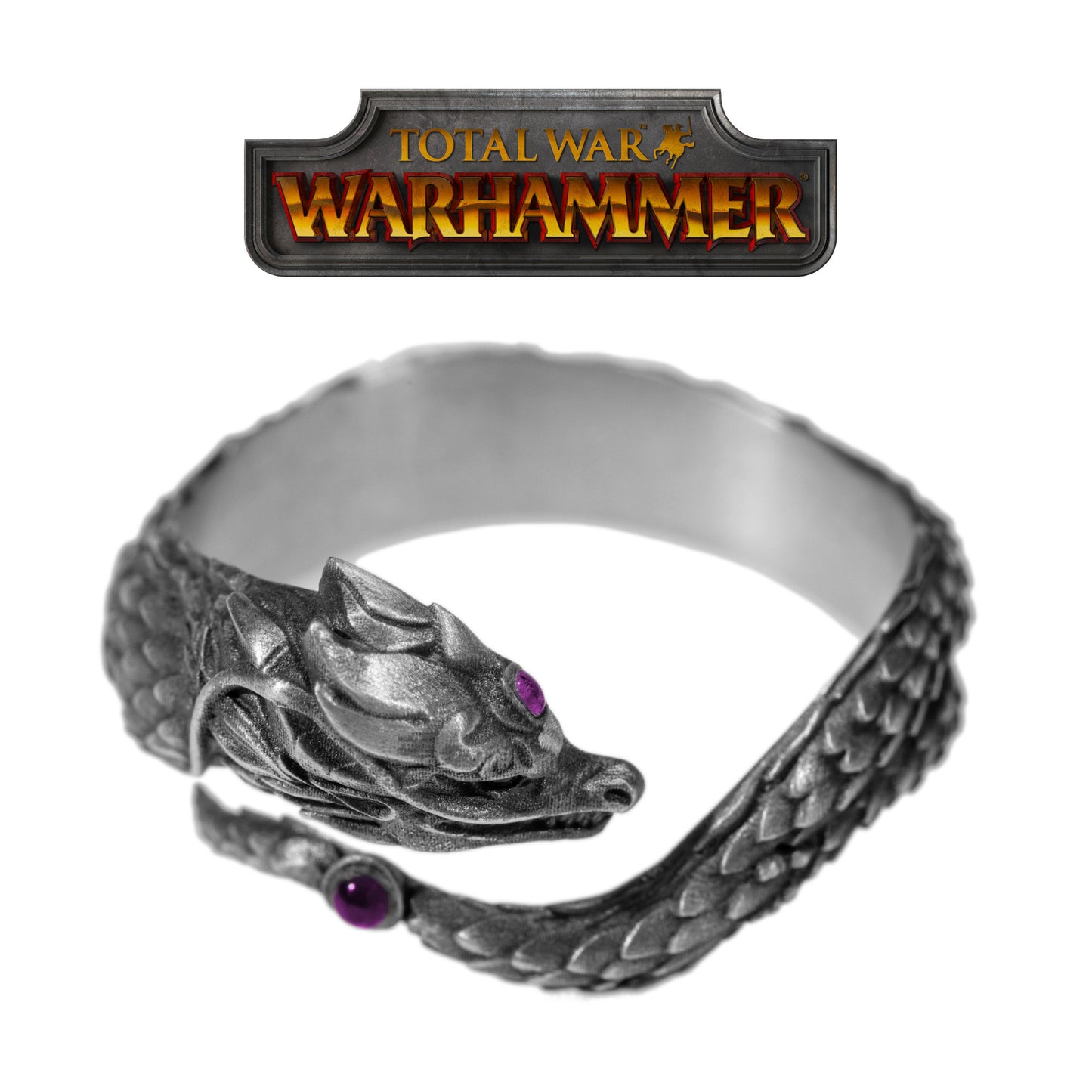 Warhammer Total War Peripheral Aurora Celestial Dragon Ring Mythical Shadow Zhaoming 925 Silver