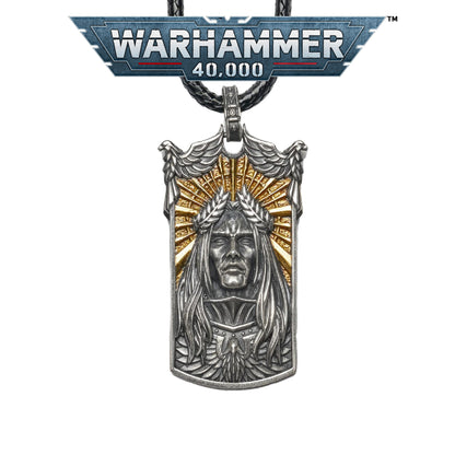 Imperial Majesty Pendant | Gold & Sterling Silver Necklace | Sci-Fi Fantasy Emperor Inspired Jewelry