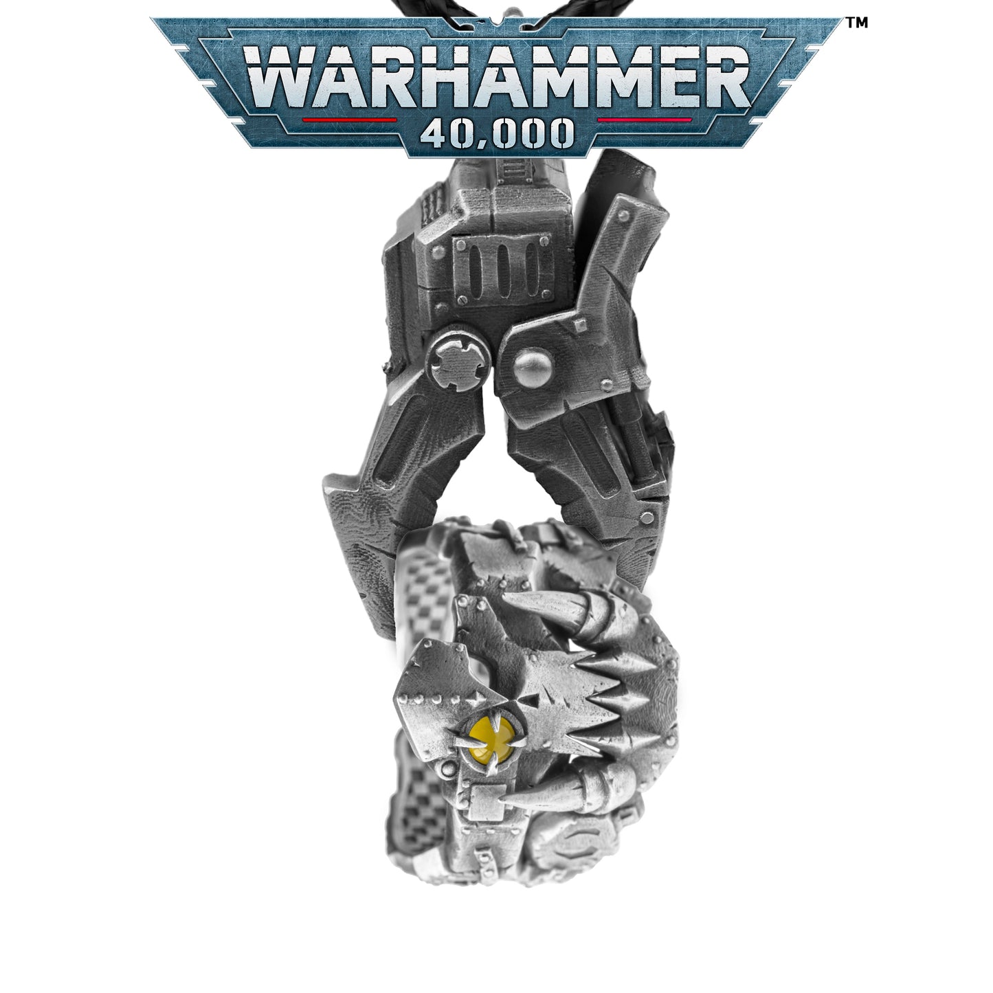Warhammer 40K Ork Ring - 925 Silver Sculpted Hair & Dreadlocks | Ork Boyz Greenskin Statement Jewelry | Handmade 40K Gamer Ring | WH40K Gift